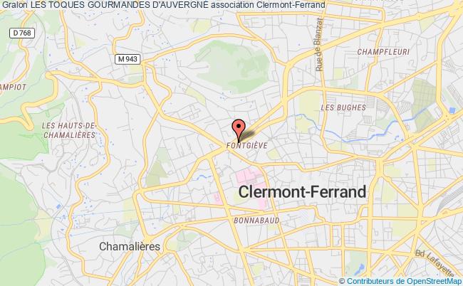 plan association Les Toques Gourmandes D'auvergne Clermont-Ferrand