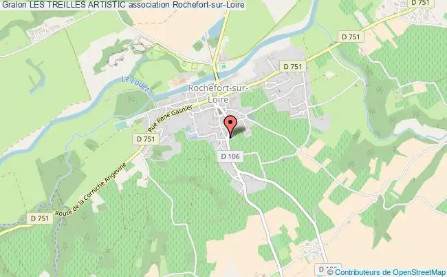 plan association Les Treilles Artistic Rochefort-sur-Loire