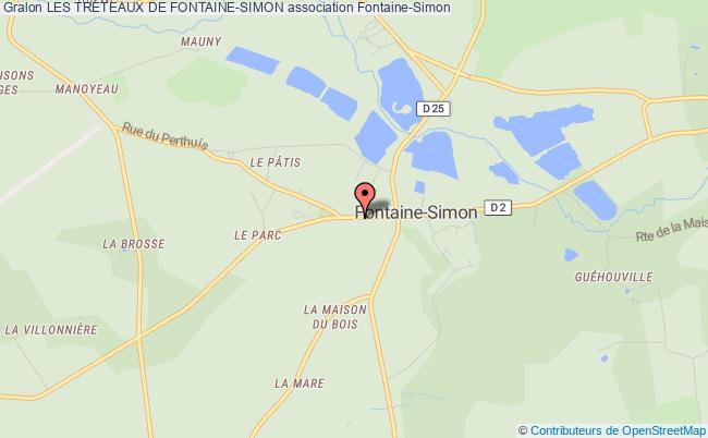plan association Les TrÉteaux De Fontaine-simon Fontaine-Simon