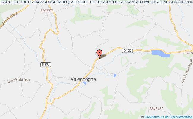 plan association Les Treteaux S'couch'tard (la Troupe De Theatre De Charancieu Valencogne) Valencogne
