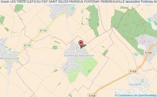 plan association Les Trois Clefs Du Fief Saint Gilles Favrieux Fontenay Perdreauville Fontenay-Mauvoisin
