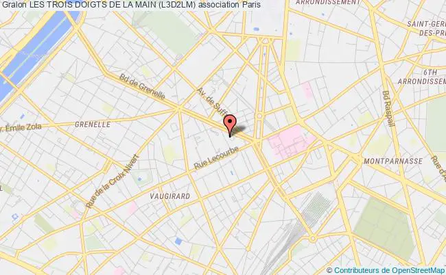 plan association Les Trois Doigts De La Main (l3d2lm) Paris