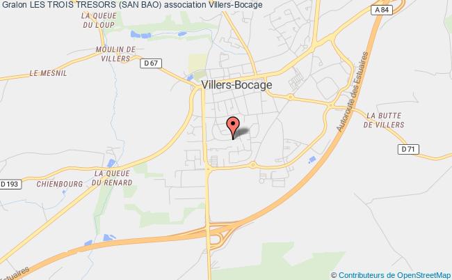 plan association Les Trois Tresors (san Bao) Villers-Bocage