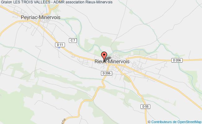 plan association Les Trois Vallees - Admr Rieux-Minervois