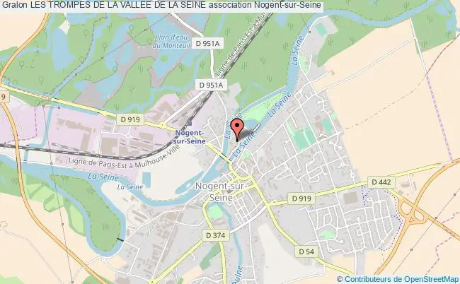 plan association Les Trompes De La Vallee De La Seine Nogent-sur-Seine