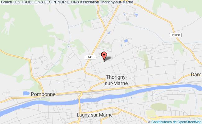 plan association Les Trublions Des Pendrillons Thorigny-sur-Marne