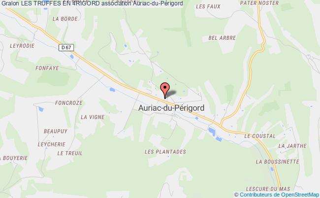 plan association Les Truffes En 4rigord Auriac-du-Périgord