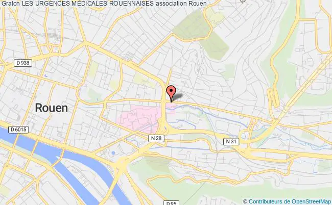 plan association Les Urgences MÉdicales Rouennaises Rouen
