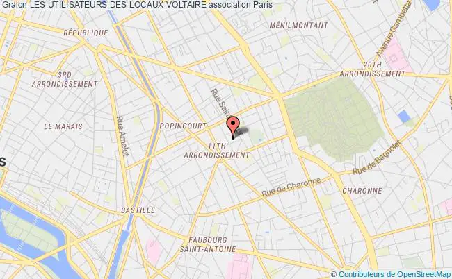 plan association Les Utilisateurs Des Locaux Voltaire Paris