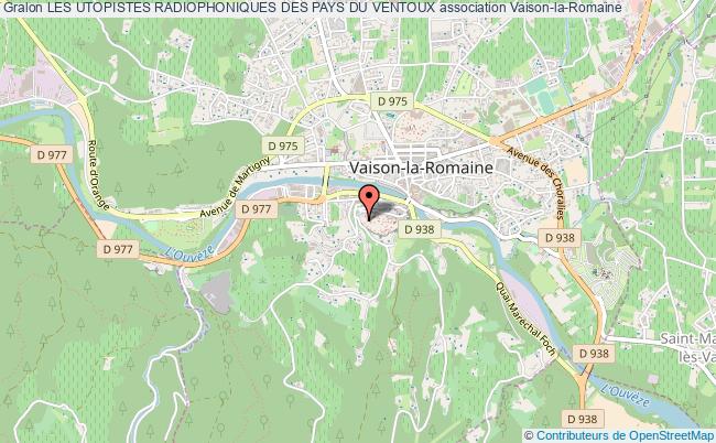 plan association Les Utopistes Radiophoniques Des Pays Du Ventoux Vaison-la-Romaine