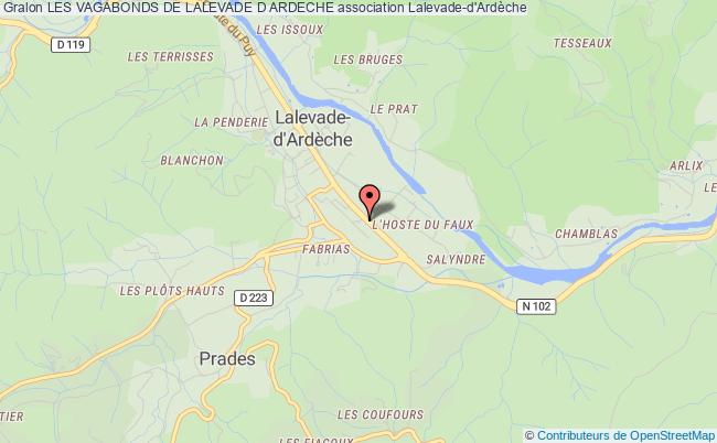 plan association Les Vagabonds De Lalevade D Ardeche Lalevade-d'Ardèche