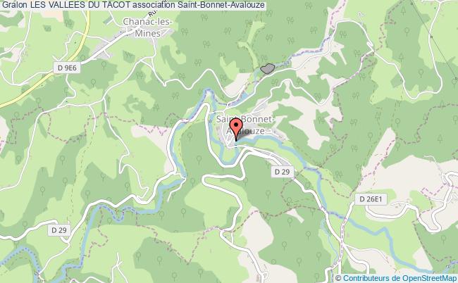 plan association Les Vallees Du Tacot Saint-Bonnet-Avalouze