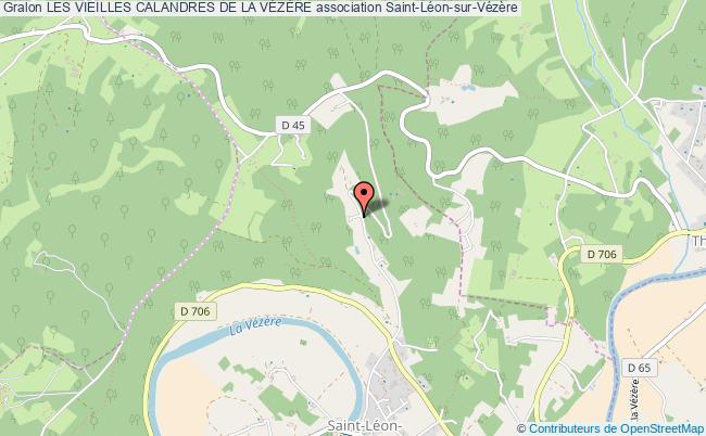 plan association Les Vieilles Calandres De La VÉzÈre Saint-Léon-sur-Vézère