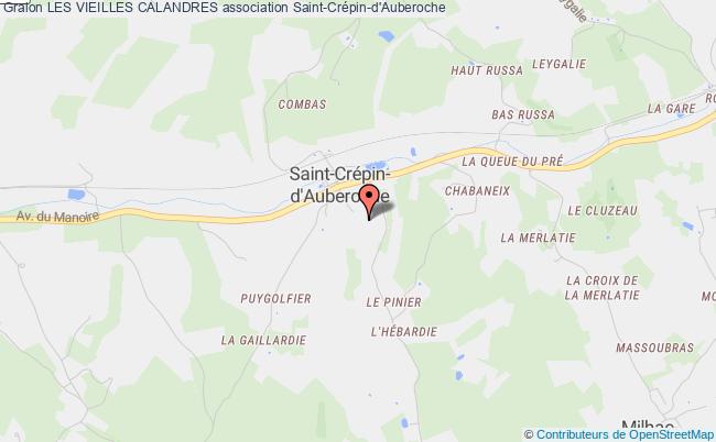 plan association Les Vieilles Calandres Saint-Crépin-d'Auberoche