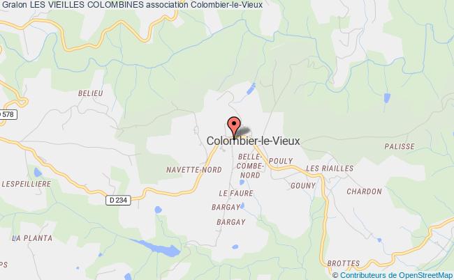 plan association Les Vieilles Colombines Colombier-le-Vieux