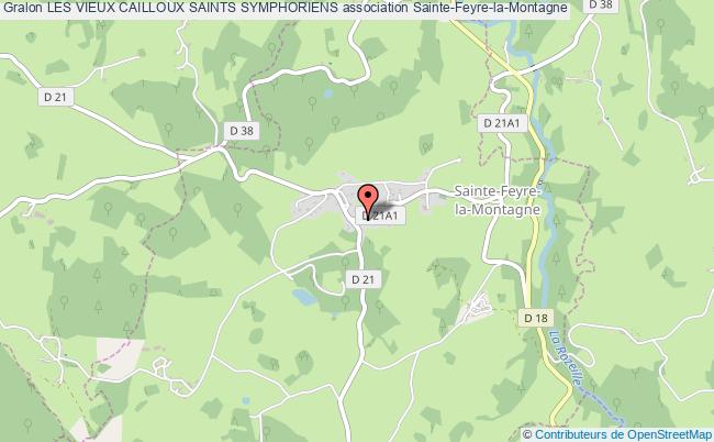 plan association Les Vieux Cailloux Saints Symphoriens Sainte-Feyre-la-Montagne