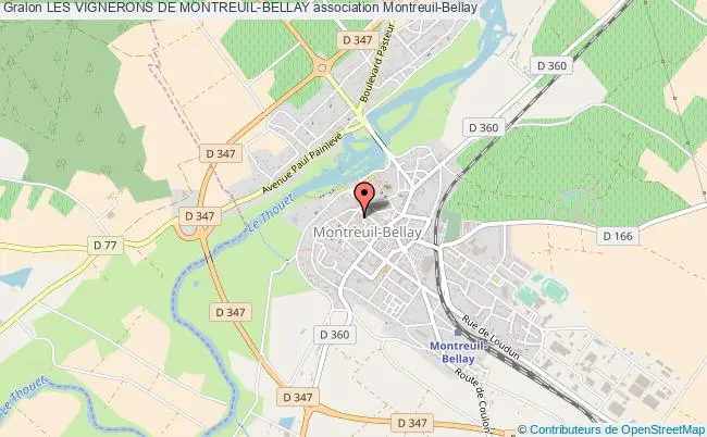 plan association Les Vignerons De Montreuil-bellay Montreuil-Bellay