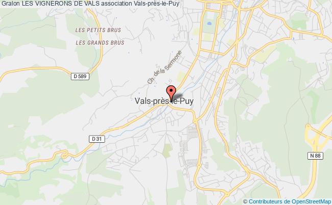 plan association Les Vignerons De Vals Vals-près-le-Puy