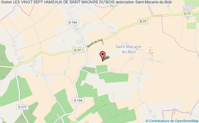 plan association Les Vingt Sept Hameaux De Saint Macaire Du Bois Saint-Macaire-du-Bois
