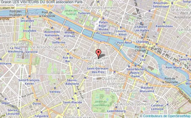 plan association Les Visiteurs Du Soir Paris