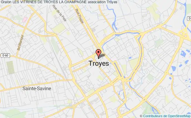 plan association Les Vitrines De Troyes La Champagne Troyes
