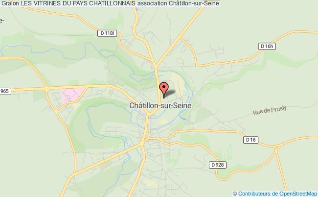 plan association Les Vitrines Du Pays Chatillonnais Châtillon-sur-Seine