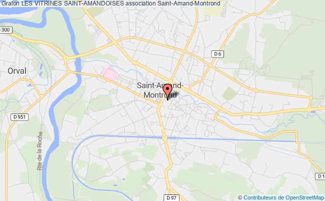 plan association Les Vitrines Saint-amandoises Saint-Amand-Montrond