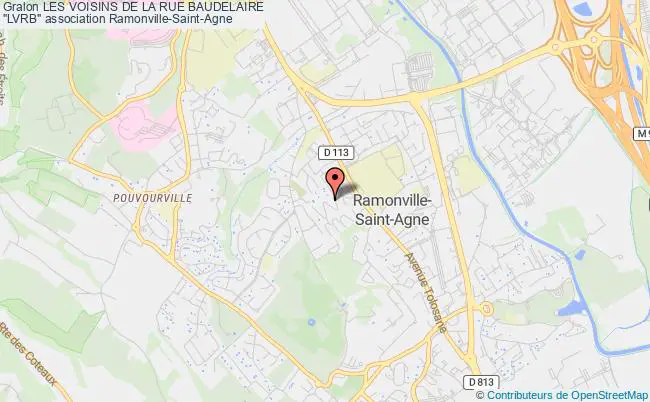 plan association Les Voisins De La Rue Baudelaire
"lvrb" Ramonville-Saint-Agne