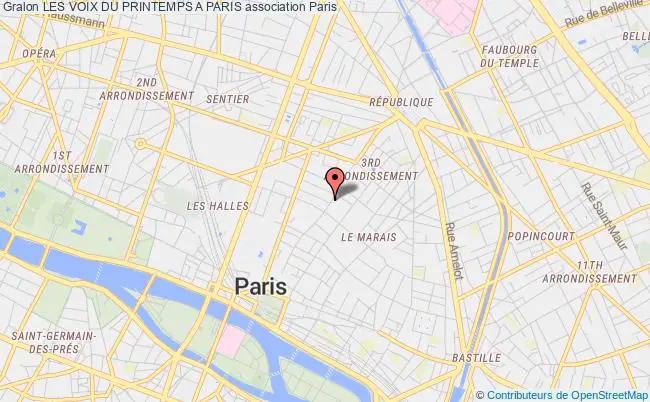 plan association Les Voix Du Printemps A Paris Paris