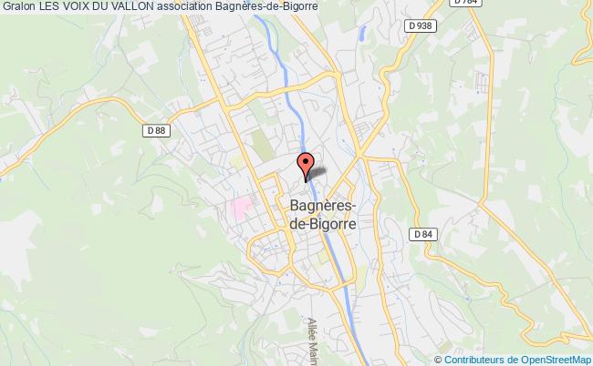 plan association Les Voix Du Vallon Bagnères-de-Bigorre