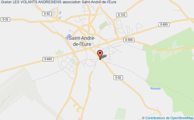 plan association Les Volants Andresiens Saint-André-de-l'Eure