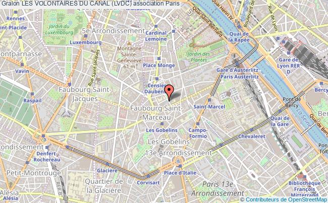 plan association Les Volontaires Du Canal (lvdc) Paris 5e