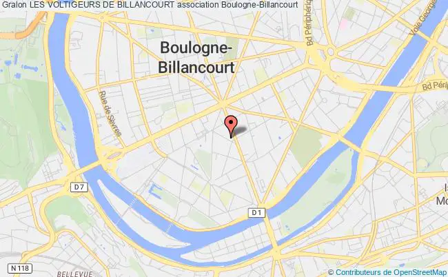 plan association Les Voltigeurs De Billancourt Boulogne-Billancourt