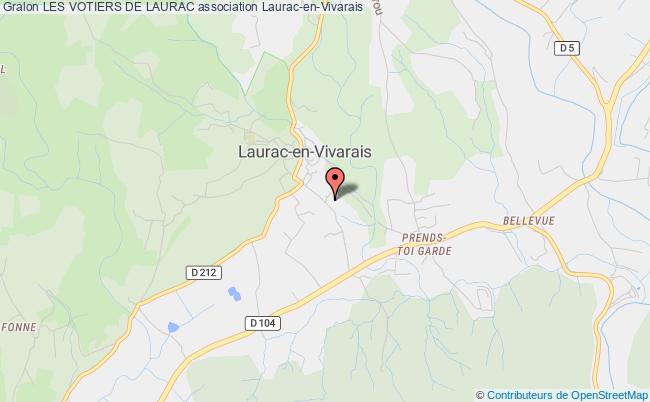 plan association Les Votiers De Laurac Laurac-en-Vivarais