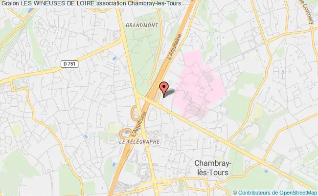 plan association Les Wineuses De Loire Chambray-lès-Tours