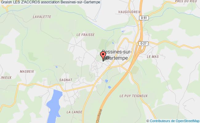 plan association Les Z'accros Bessines-sur-Gartempe