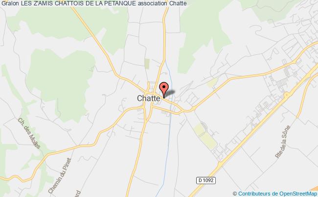plan association Les Z'amis Chattois De La Petanque Chatte