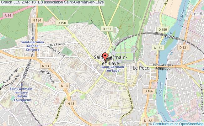 plan association Les Z'artistes Saint-Germain-en-Laye