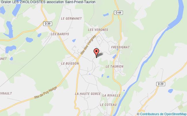 plan association Les Zikologistes Saint-Priest-Taurion
