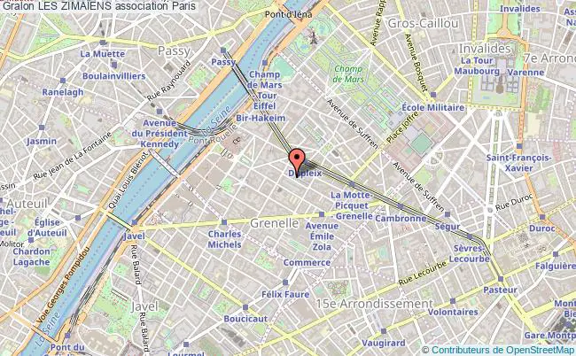 plan association Les ZimaÏens Paris