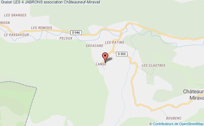 plan association Les4jabron Châteauneuf-Miravail