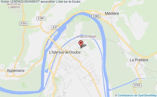 plan association Lesdixquidansent Isle-sur-le-Doubs