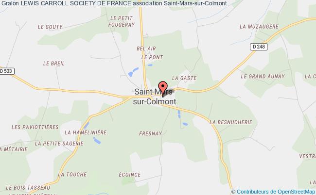 plan association Lewis Carroll Society De France Saint-Mars-sur-Colmont