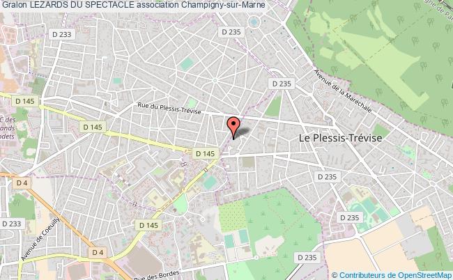 plan association Lezards Du Spectacle Champigny-sur-Marne