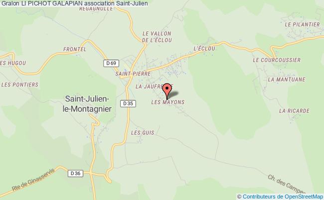 plan association Li Pichot Galapian Saint-Julien
