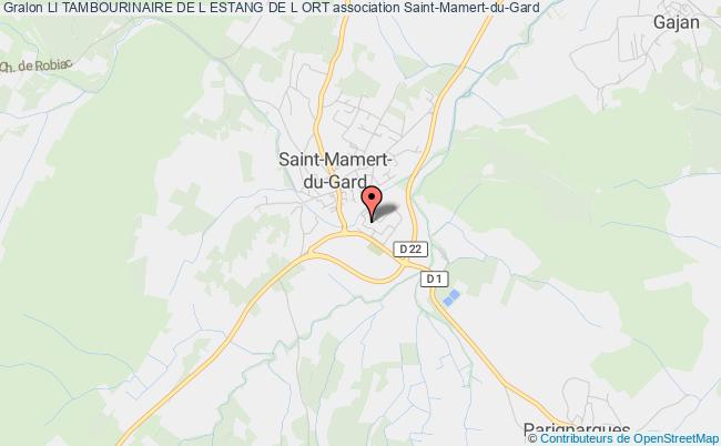 plan association Li Tambourinaire De L Estang De L Ort Saint-Mamert-du-Gard