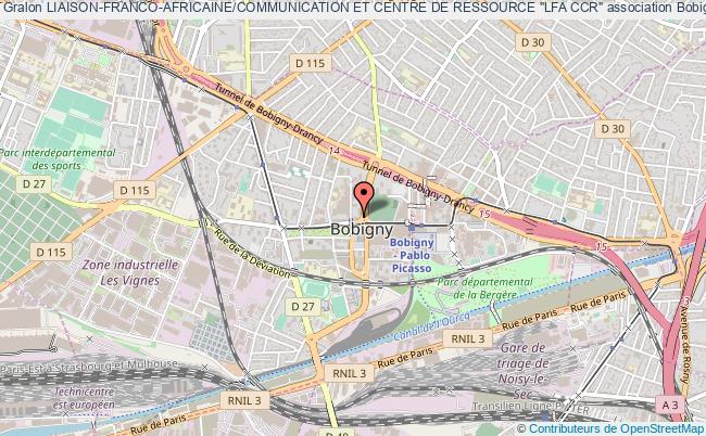 plan association Liaison-franco-africaine/communication Et Centre De Ressource "lfa Ccr" Bobigny