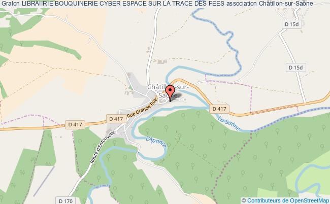 plan association Libraiirie Bouquinerie Cyber Espace Sur La Trace Des Fees Châtillon-sur-Saône