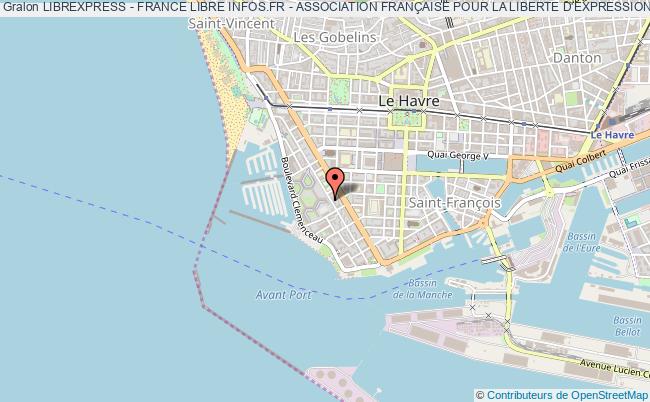 plan association Librexpress - France Libre Infos.fr - Association FranÇaise Pour La Liberte D'expression Le    Havre