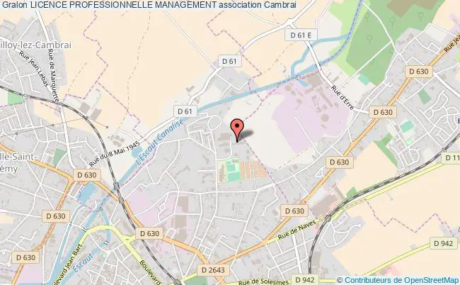 plan association Licence Professionnelle Management Cambrai